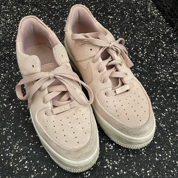 Nike Shoes - NIKE | Air Force 1 Sage pale pink suede trainers